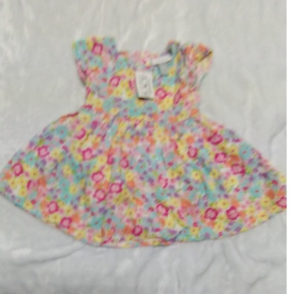 The Children's Place Floral‎ Dress Summer Casual Outfit Toddler Girl 6-9M - Picture 3 of 10